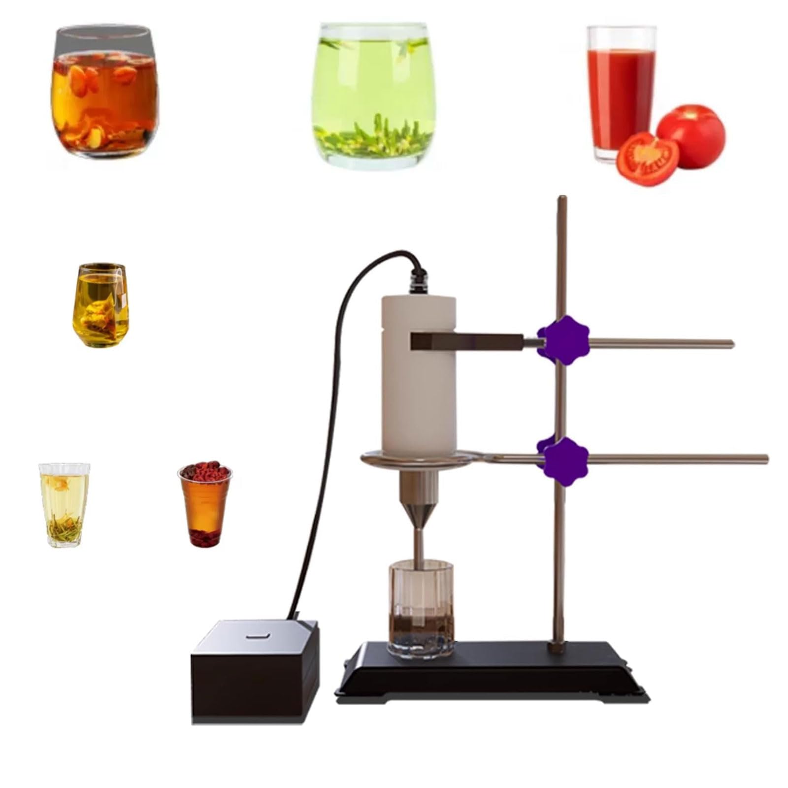Ultraschall-Homogenisator, 40 kHz, für Kaffee und Tee, Labor-Schallgerät-Prozessor-Mixer mit einstellbarem Höhenstand/Handheld, effizienter Zelldisruptor für Probenvorbereitung