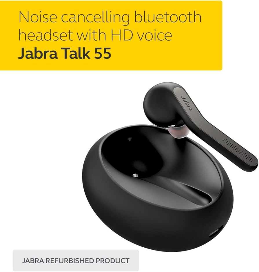 Jabra 片耳イヤホン Talk 55 ブラック Amazon.com: Jabra Talk 55 Bluetooth Mono Headset (Renewed