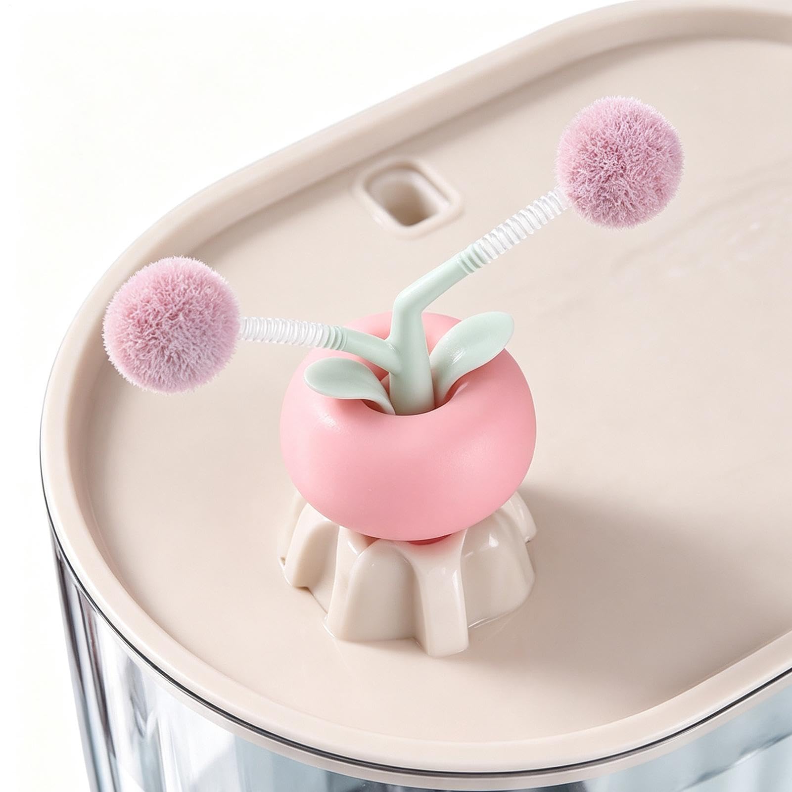 Per Gatti con Dispenser Automatica Trasparente a Spina di Capacità 1,8 L | Fontana D'Acqua Per Animali Per l'Appartamento l'Area Giochi la Camera da l'Abitazione