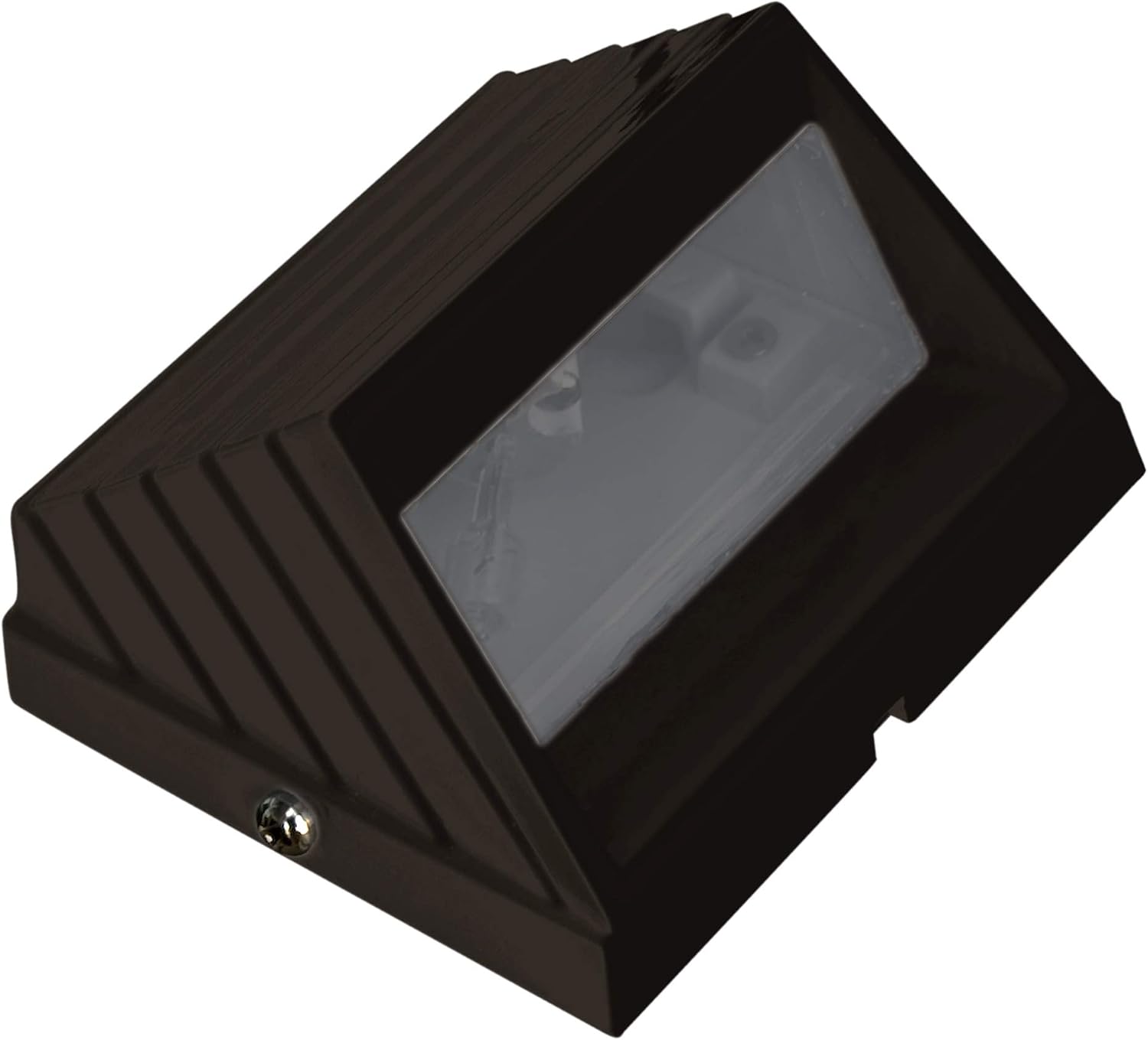 LV706-BZ Round Hooded Square Step Light, 20W 12V, Bronze Finish