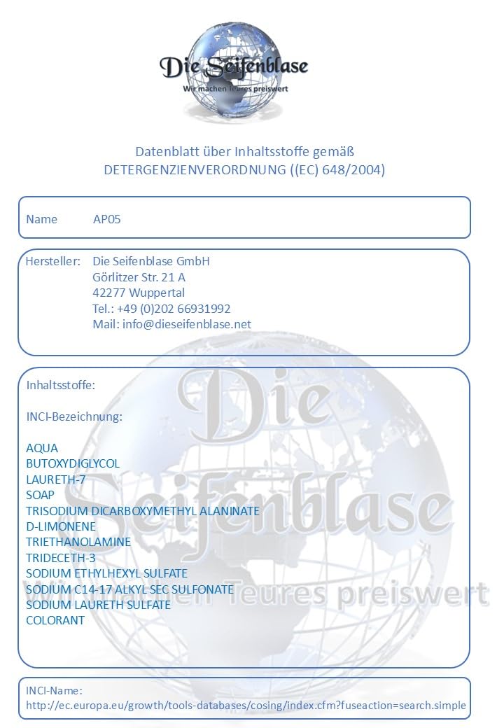 10 Liter Cleanerist AP05 Nikotinentferner Nikotinreiniger - Spezialreiniger zur Entfernung von Nikotin-Ablagerungen