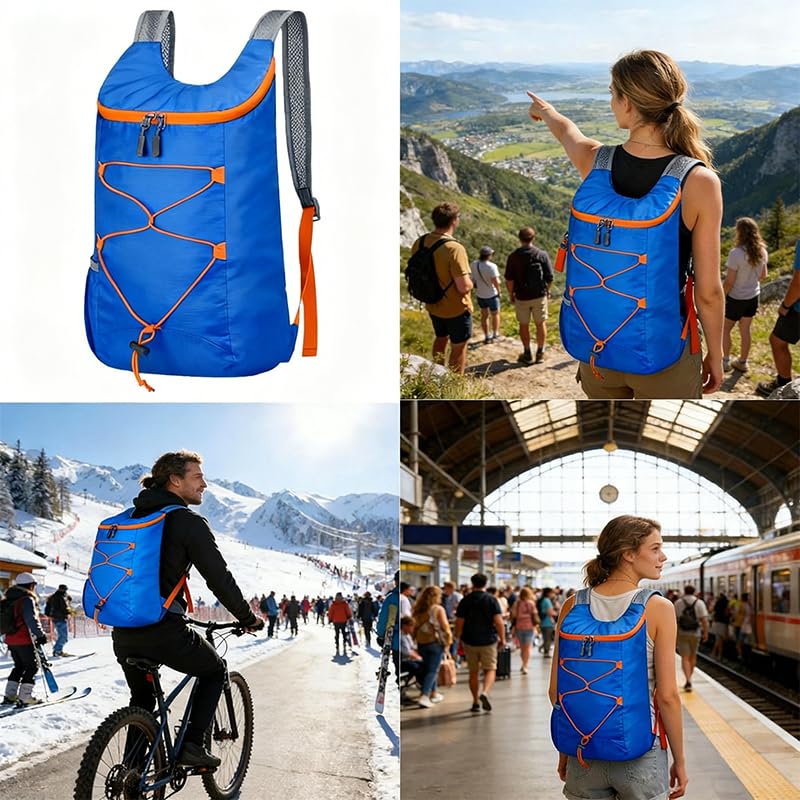 Mochila Deportiva Impermeable Ligera 10L Negra miniatura 7