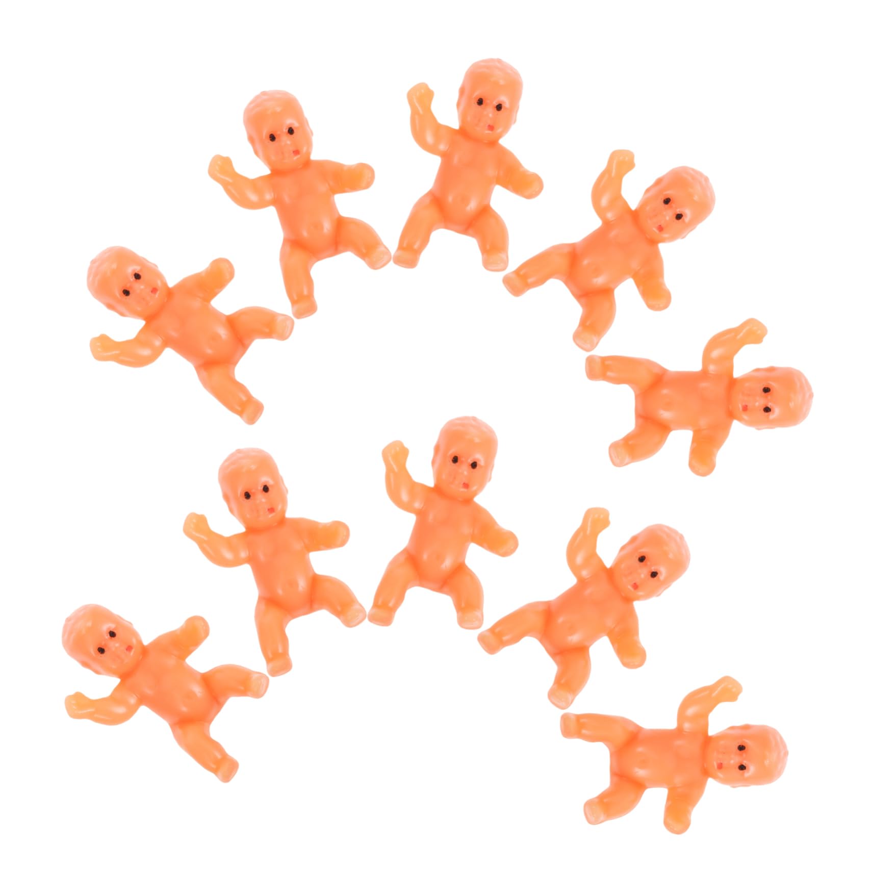 Alipis 10 Pcs Shower Decorations Doll Decoration Pet 's Decoration Decorative Tray Commercial Table Rattan Tray Snack Tray Wallpaper Dispenser Kit Plastic