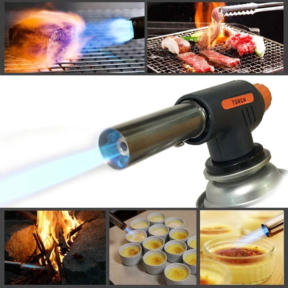 ガストーチバーナー 自動着火カセットガス ワンタッチ着火 カセットボンベ用 炭火起こし ボンベ式 料理用 炙り ガスバーナー トーチ アウトドア 炙り キャンプ 火起こし