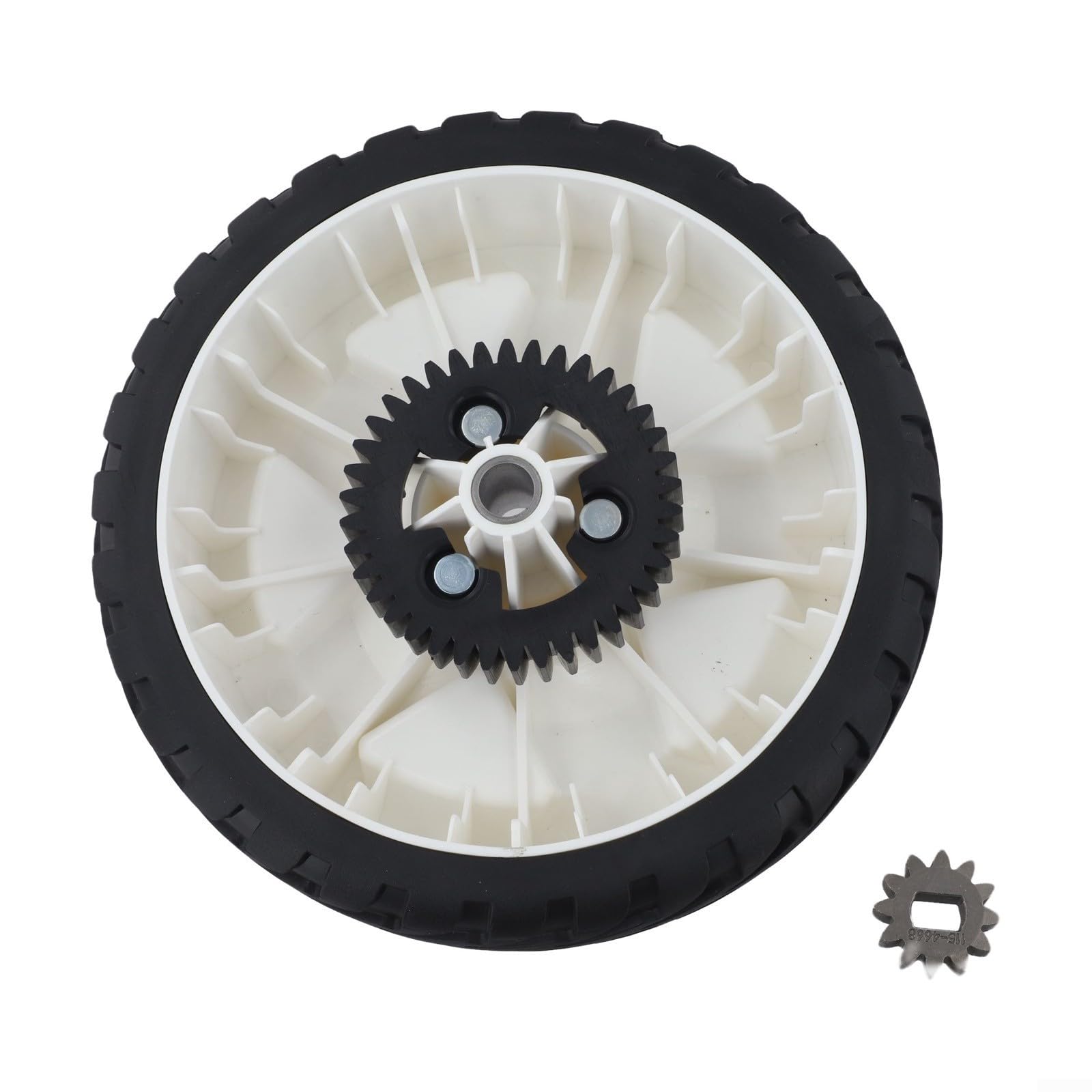 Ruota di ricambio per tosaerba da 20,3 cm con cuscinetto e puleggia per modelli Toro Push, OEM Fit 115-4695 138-3216 115-4668, ingranaggio in plastica (1 pezzo)