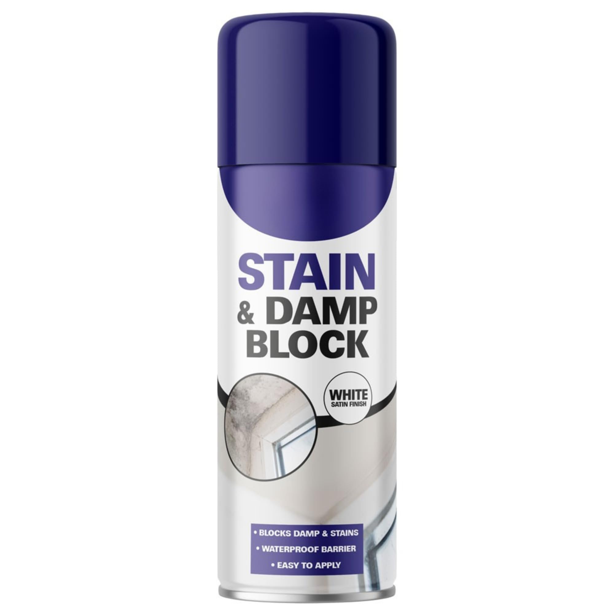 Premium Stain and Damp Block Spray for Walls, Ceilings & Surfaces - Waterproof & Stain Protection - 400ml