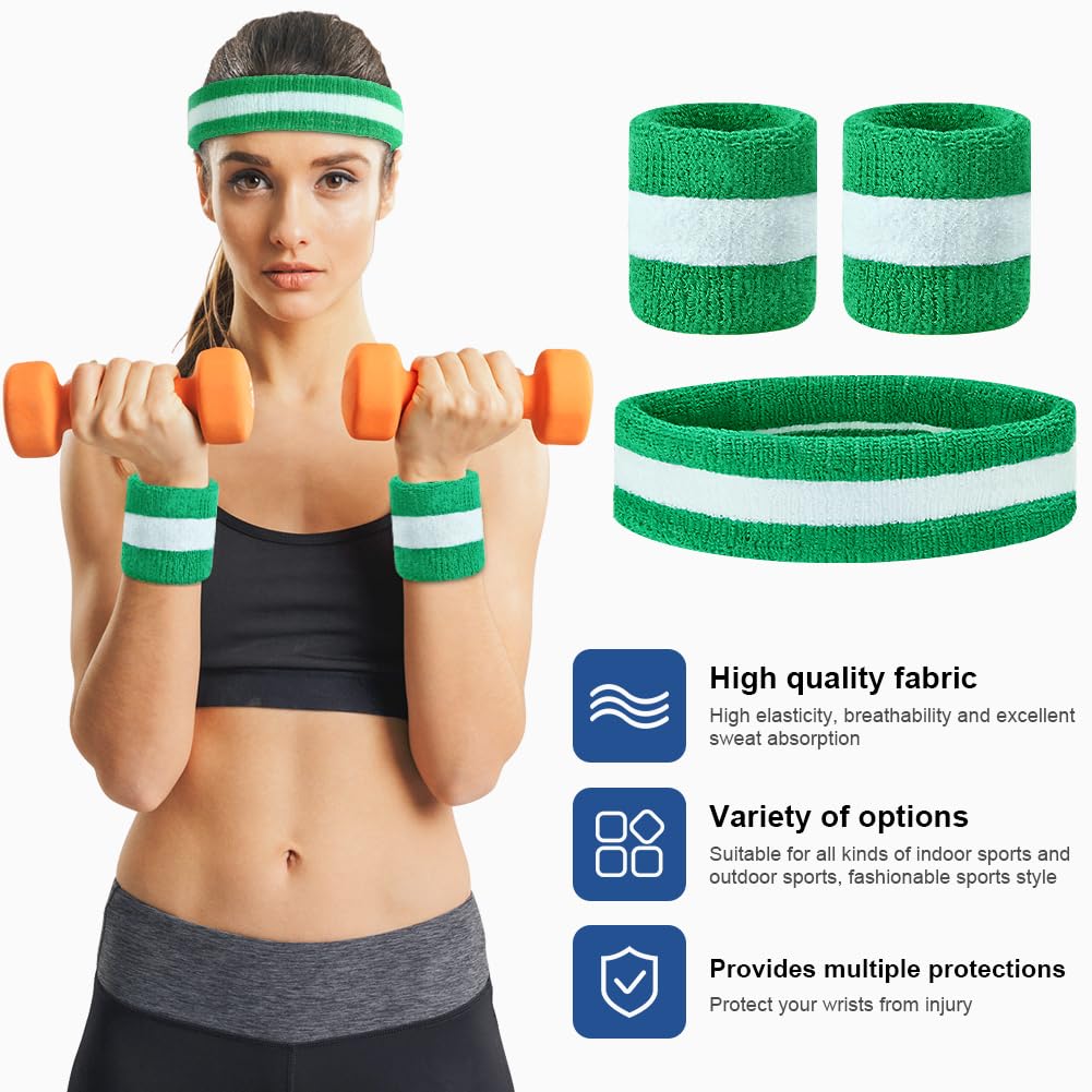 Flintronic Polsino Sportivo, Set Manicotti Elasticizzati Proteggi Dita, Supporto di Dita, Sport Sweatband Polsino Uomo Donna, Morbido Addensato per Basket Palestra fitness Ginnastica Tennis
