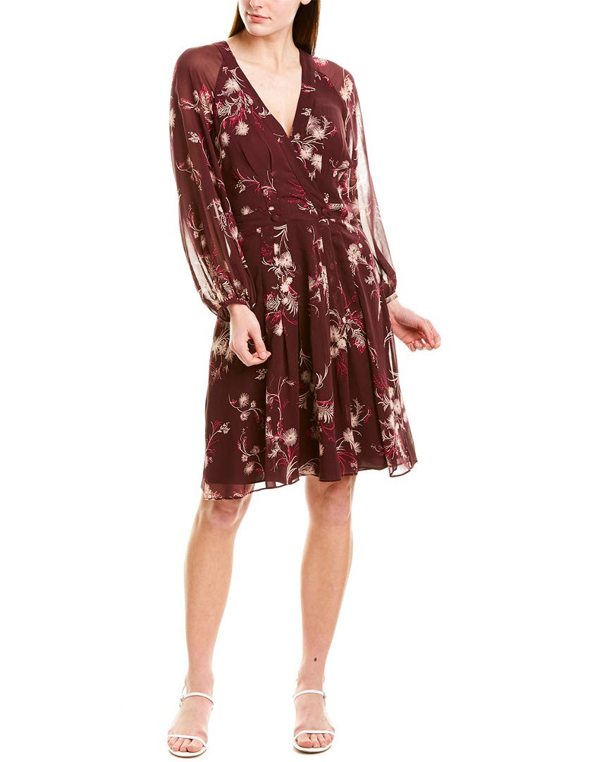 JoieWomens Korel Silk A-Line Dress, 2, Purple