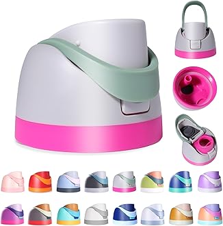 RuzkqReplacement Lid for Owala Freesip, Compatible with Owala Cup 16oz 24oz 32oz 40oz, One Button Water Bottle Top Lid Replacement Accessory, Leakproof, BPA-Free (Sage Green)