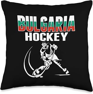 Bulgaria Ice Hockey Fans Jersey - Support Bulgarian Hockey Throw Pillow