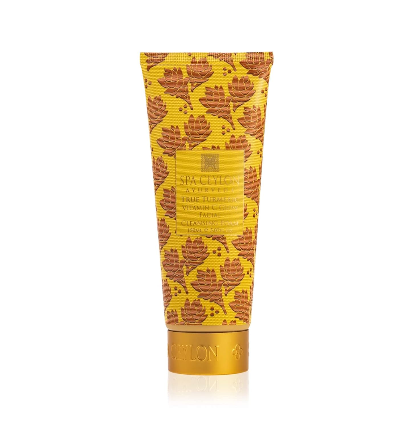 SPA CEYLON True Turmeric Vitamin C Glow Facial Cleansing Foam | For All Skin Types | Acne Prone and Dark Spots | Vitamin C | Foaming Facial Cleanser