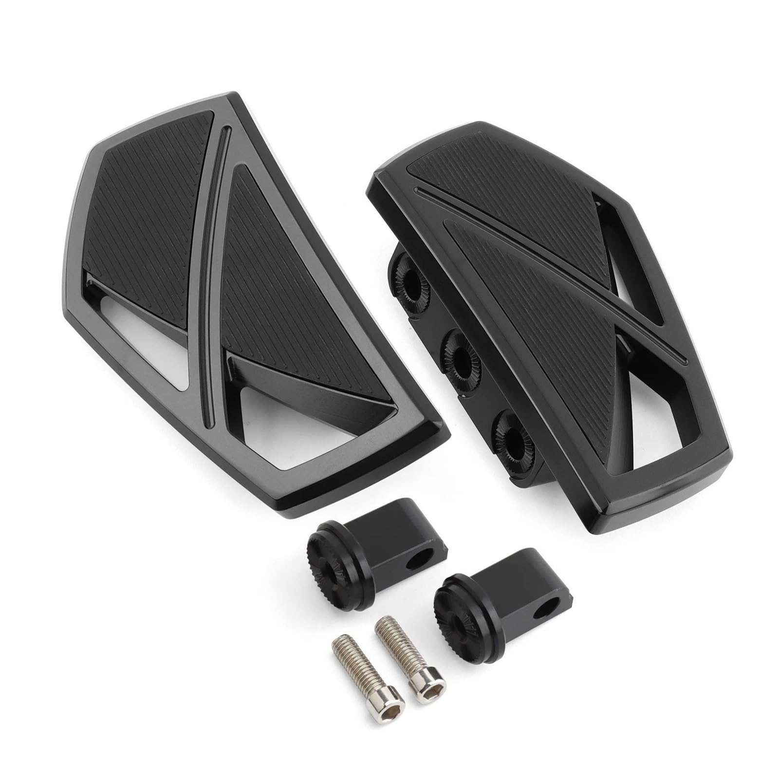 Estriberas Moto para Indian para Chief para Vintage para Springfield para Victory para Boardwalk para Hammer para Kingpin para Vegas para Phantom Foot Pegs Reposapiés(Floorboards Black)