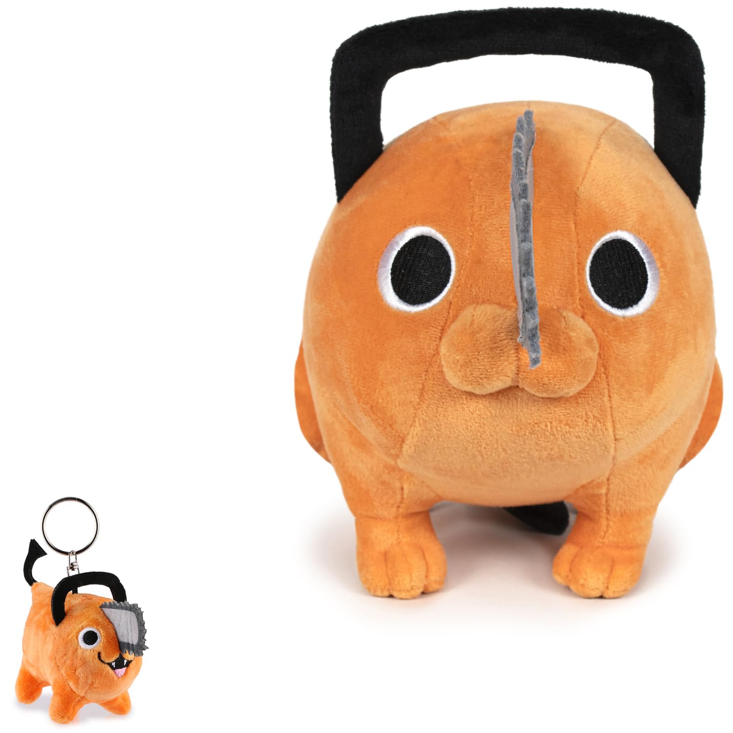 Play by Play Chainsaw Man Pochita Plüschtier Kuscheltier, Stofftier Figur < Sitzend mit offenen Auge 32cm + Mini Plüsch >