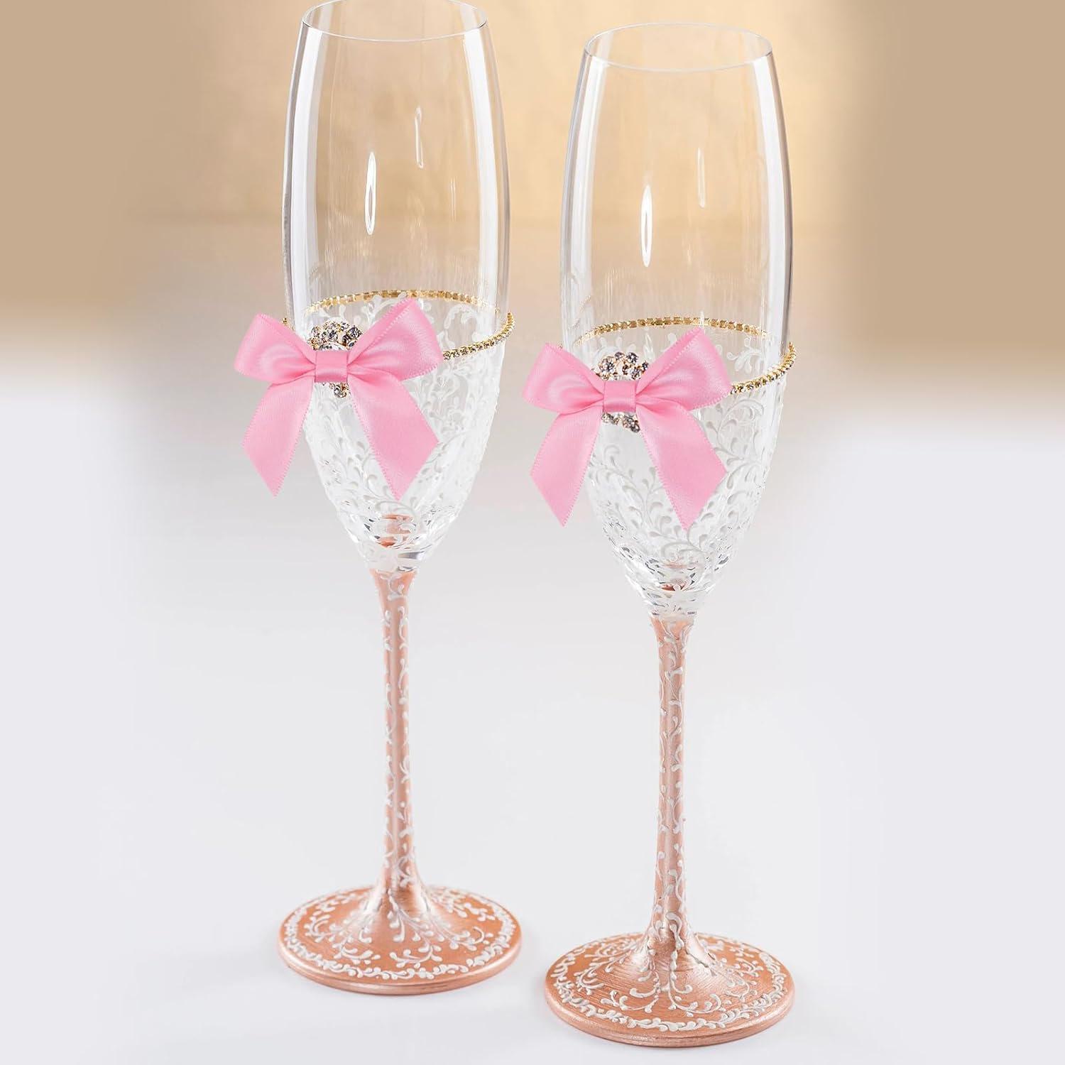 50 Pcs Premade Ribbon Bows Twist Tie Bows Baby Shower Bows Satin Ribbon Bows Self Adhesive Satin Bows for Gift Wrapping for Crafts Baby Shower Birthday Party Wedding Decorations - Image 4