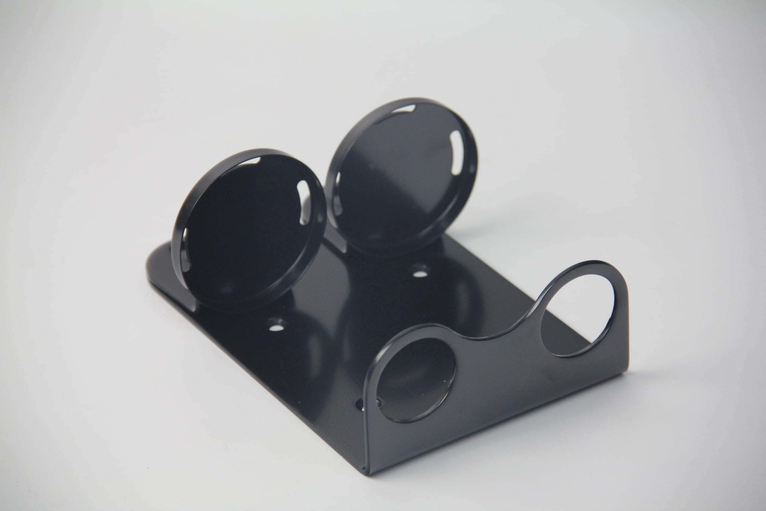 Wall Mount 300ml Double Dispenser Black Holder Ideal for Sea Kelp Bottles - Image 3
