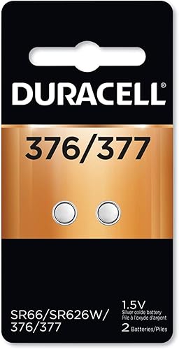 Duracell Óxido de plata 377 1,5 voltios ElectrónicoReloj Batería 2 pk