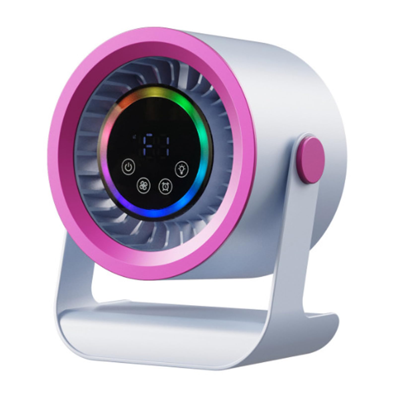 CUNZJIA Portable Desktop Fan USB Rechargeable Desk Outdoor Desk Fan Adjustable Head 3 Speed Portable Desktop for Bedroom