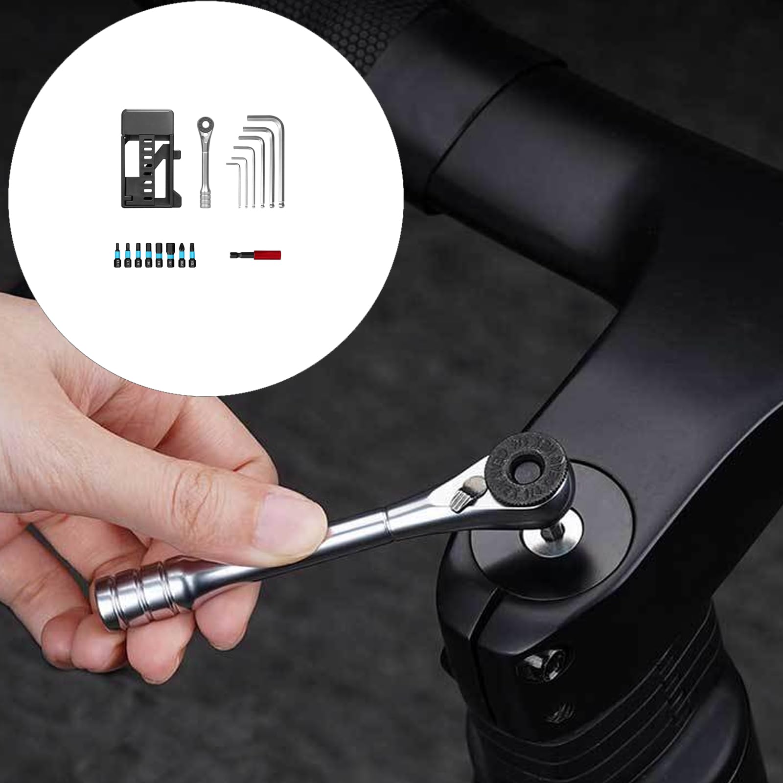 Herramientas multifunción de reparación de bicicletas, agarre ergonómico, llave pequeña, mantenimiento de bicicletas, multiherramienta para reparaciones de bicicletas de carretera