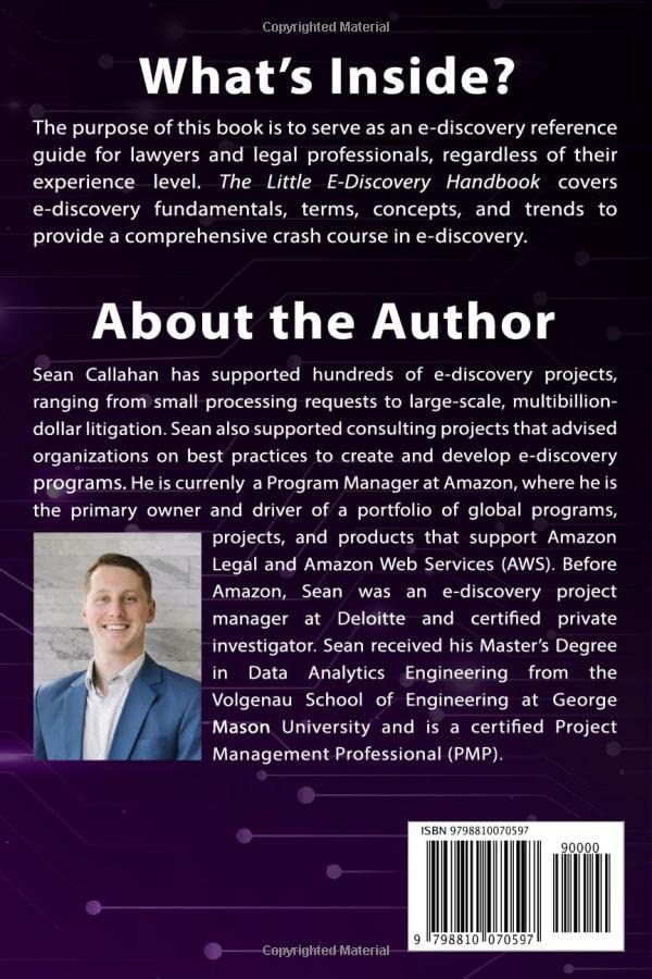 Miniatura 2 de The Little E-Discovery Handbook A reference guide for lawyers and legal professionals.