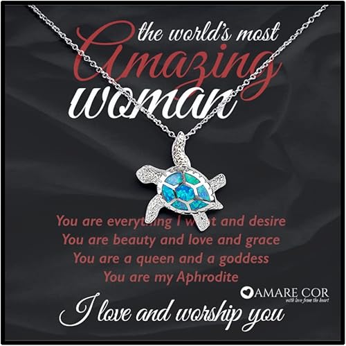 El collar de tortuga de ópalo más increíble del mundo Amare Cor