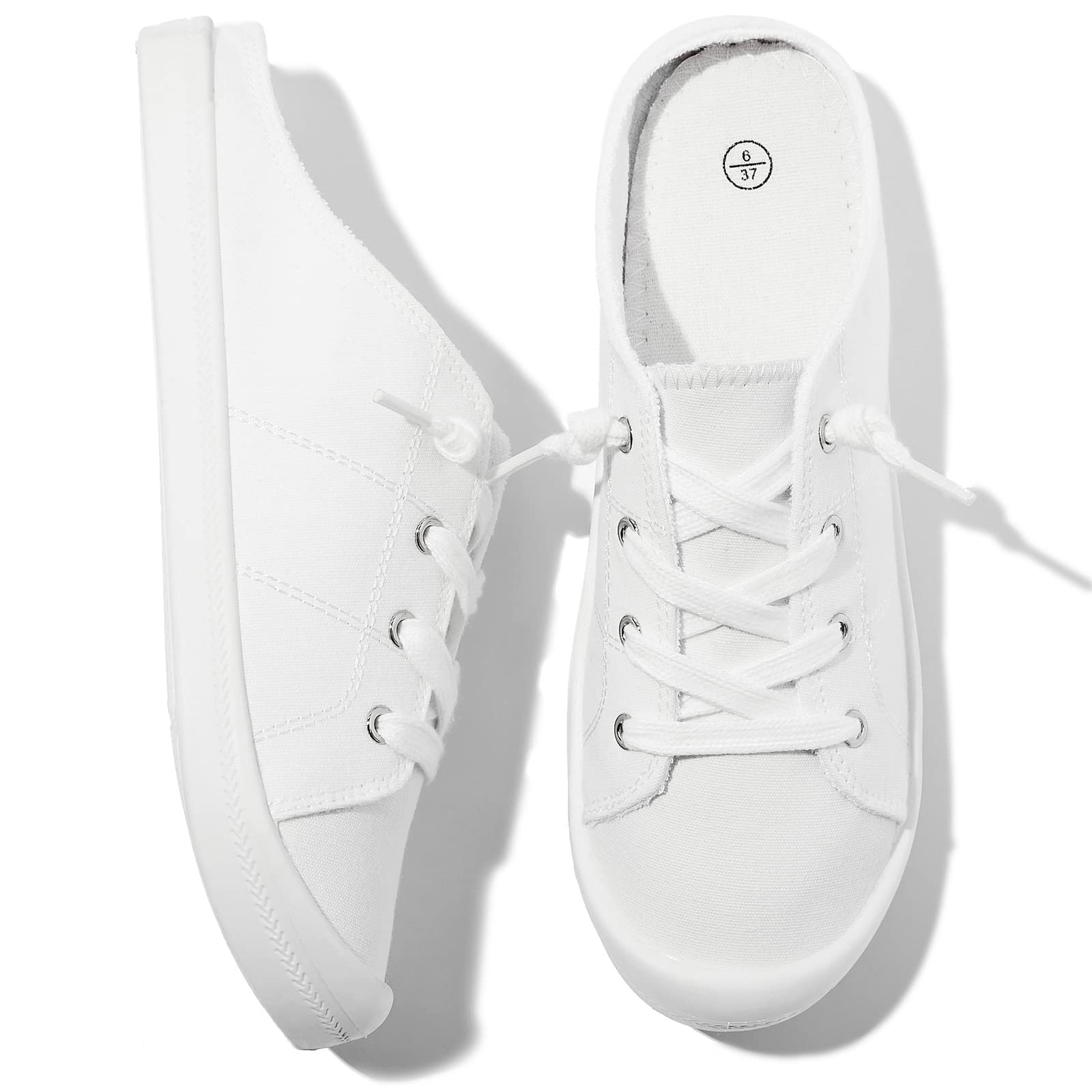 Womens Slip On Shoes For Women Canvas Shoes Casual Mules