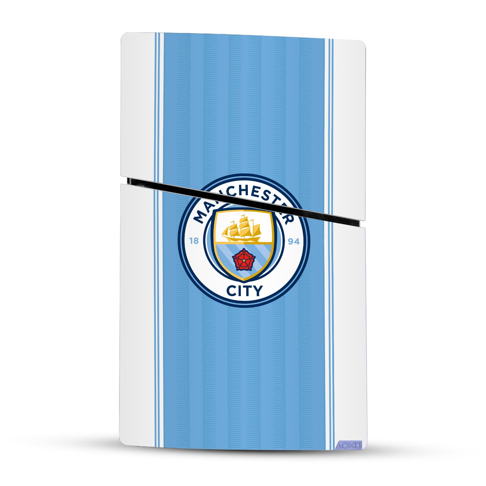 Head Case Designs sous Licence Officielle Manchester City Man City FC Accueil Trousse 2023/24 Vinyle Autocollant De Jeu Peau Compatible avec Sony PlayStation 5 PS5 Slim Digital Edition Console