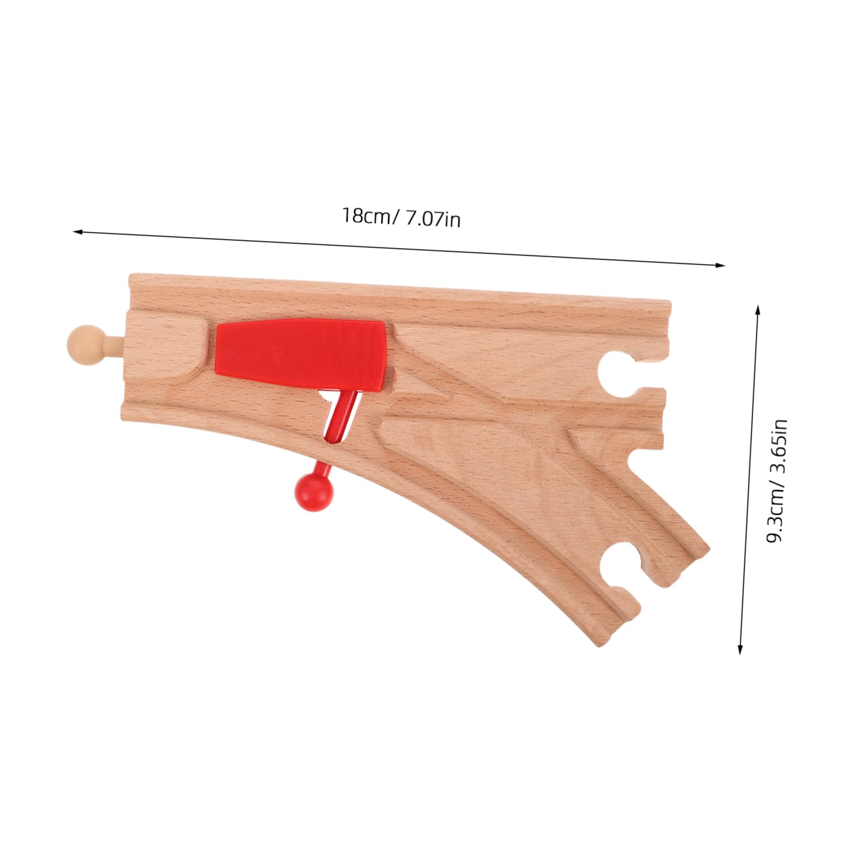 Hohopeti Toy Train Track Set 100% Wooden Track Extensions Bridge Kit for Toddlers Train Set Compatible