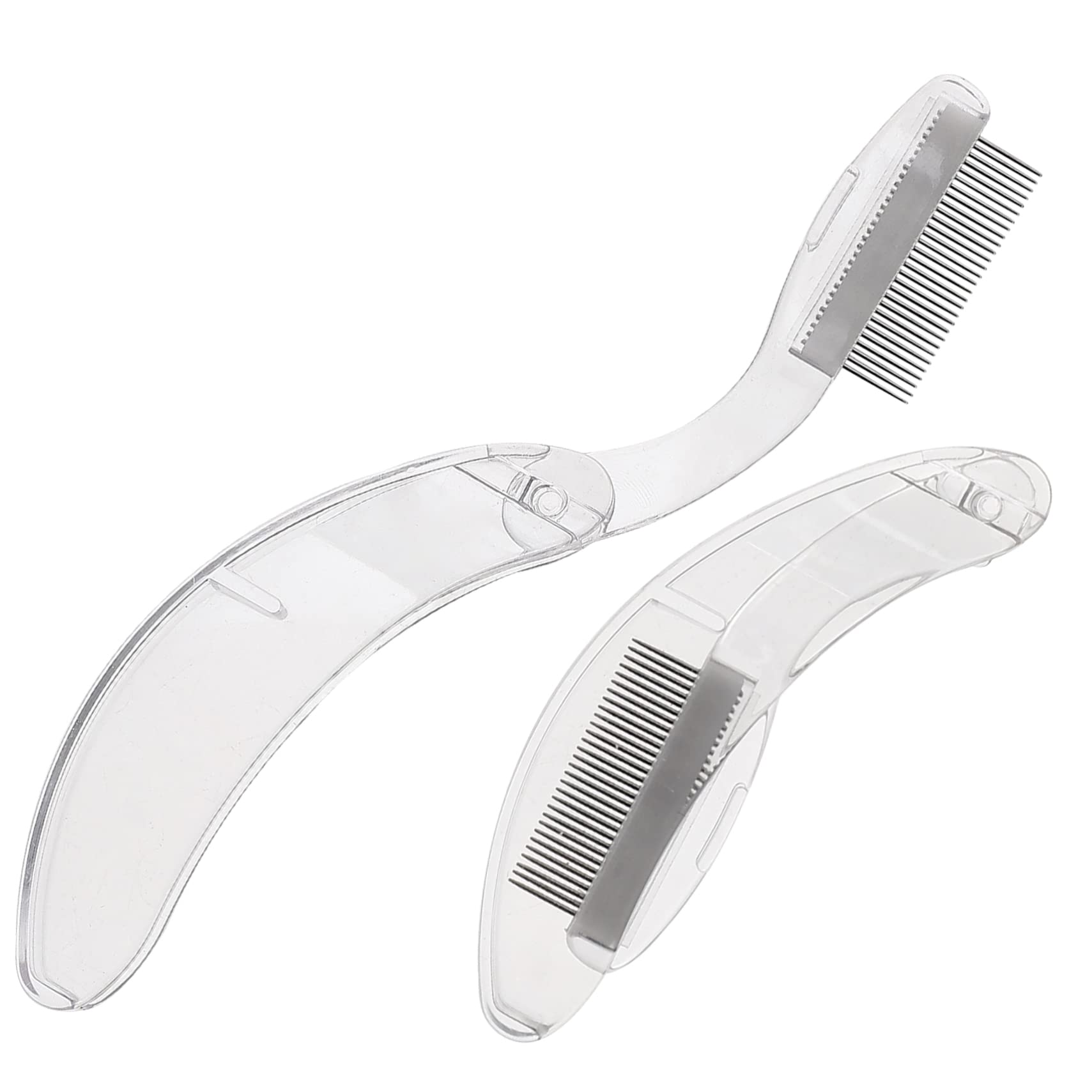 FOMIYES Stainless Steel Eyebrow Combs Lash Separator Tool Reusable for Daily Makeup Perfect for Women Men