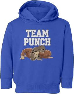 Team Punch Monkey Plush Friend Viral Meme Toddler Hooded Sweatshirt