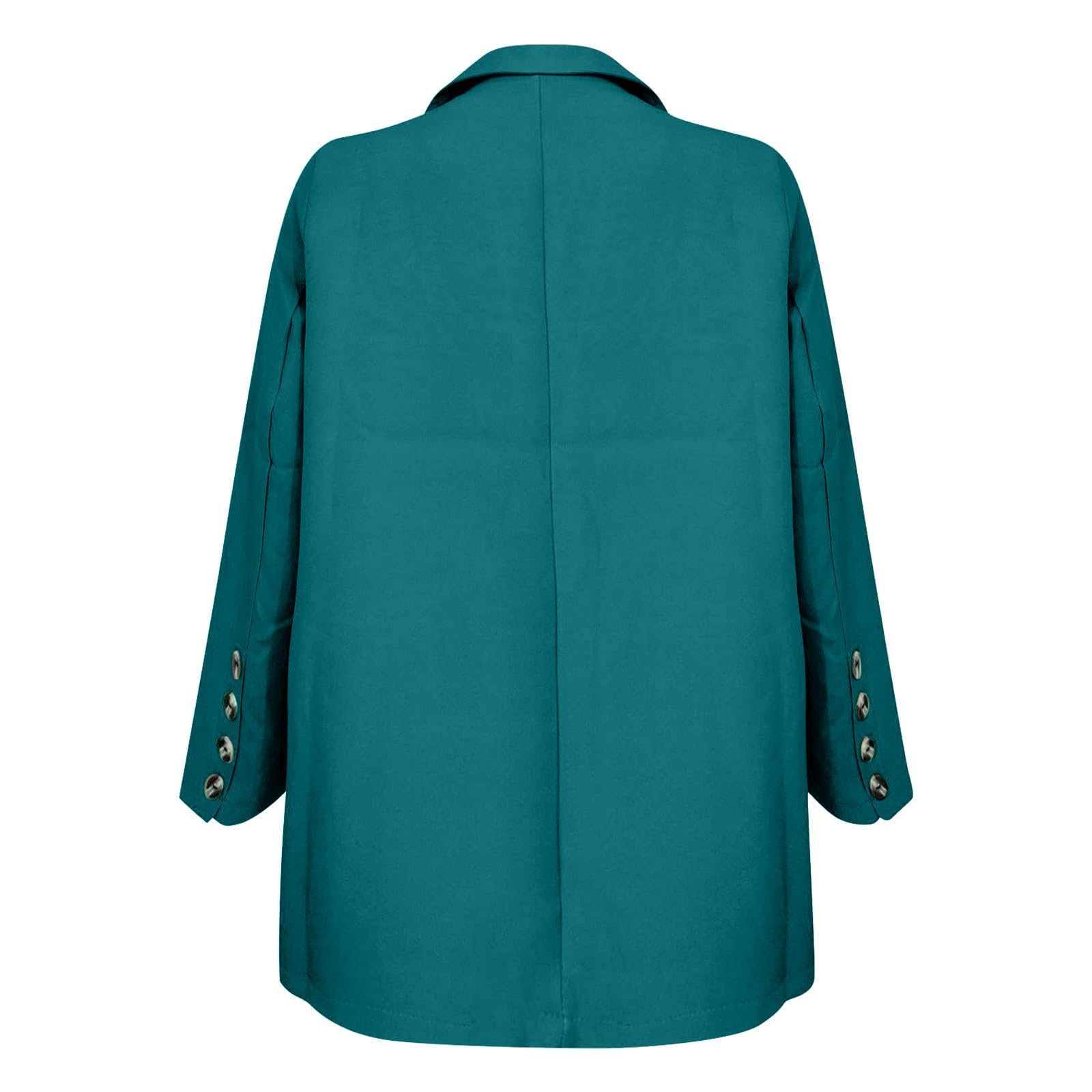 Ensemble Bureau Deux Pièces Veste Longue Manches Bouton Formel Pantalon Mince Haute Femme Élégant Costume
