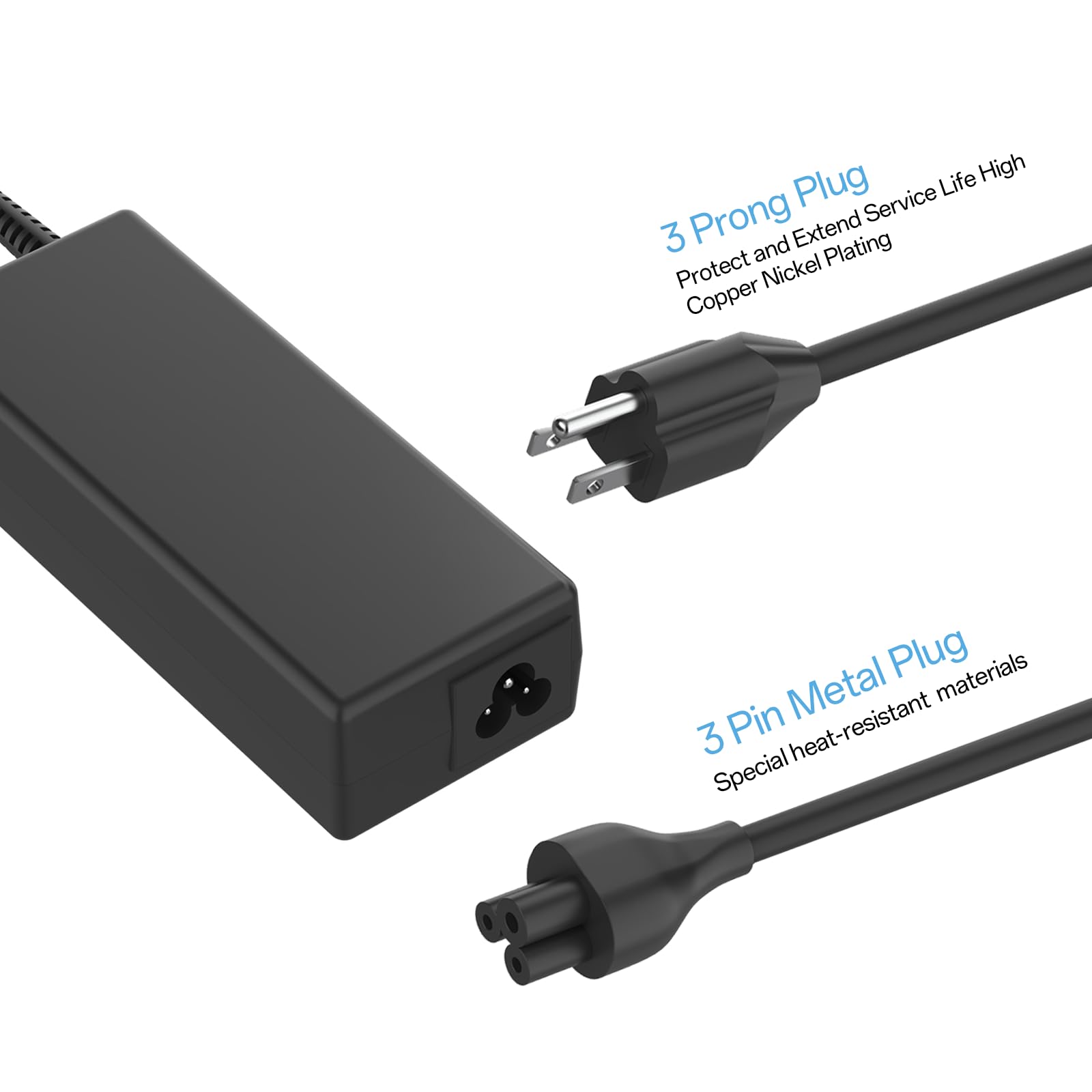 Cargador de laptop de 90 W, 19 V, 4,74 A CA, apto para HP