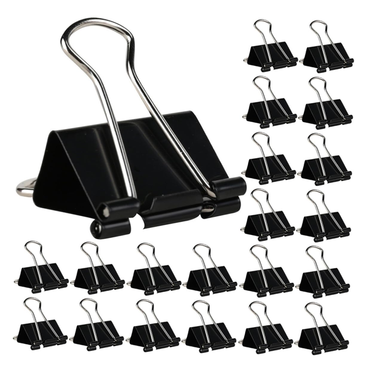 60pezzi Graffette Binder Clip Assortite Per e Scuola Fermacarte Resistenti Per Documenti e Sacchetti Organizzazione e Versatile