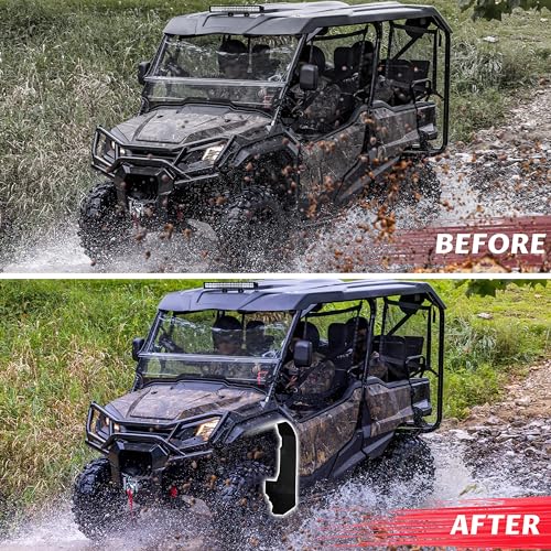 Image of SAUTVS Fender Flares Mud Flaps for Honda Pioneer 1000-5 2016-2025, UTV Front Extended Mud Guards Wider Fender Extensions Guards for Honda Pioneer 1000-5 2016-2025 Accessories (2PCS)