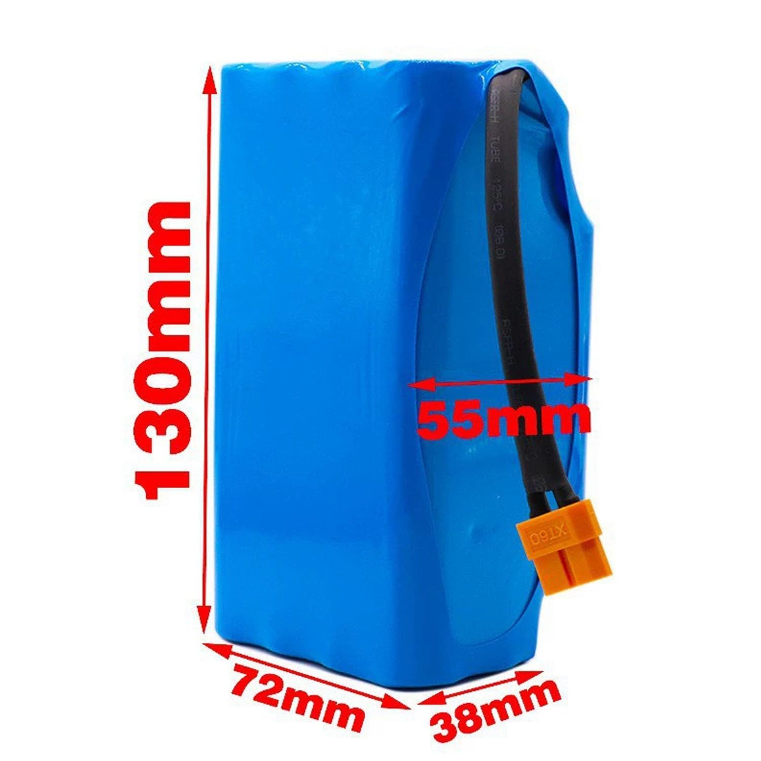 Batterie 36V 6Ah 10S2P pour Hoverboard Et Monocycle Électrique, avec Prise Intégrée Batterie de Remplacement pour Hoverboard Et Scooter Électrique.
