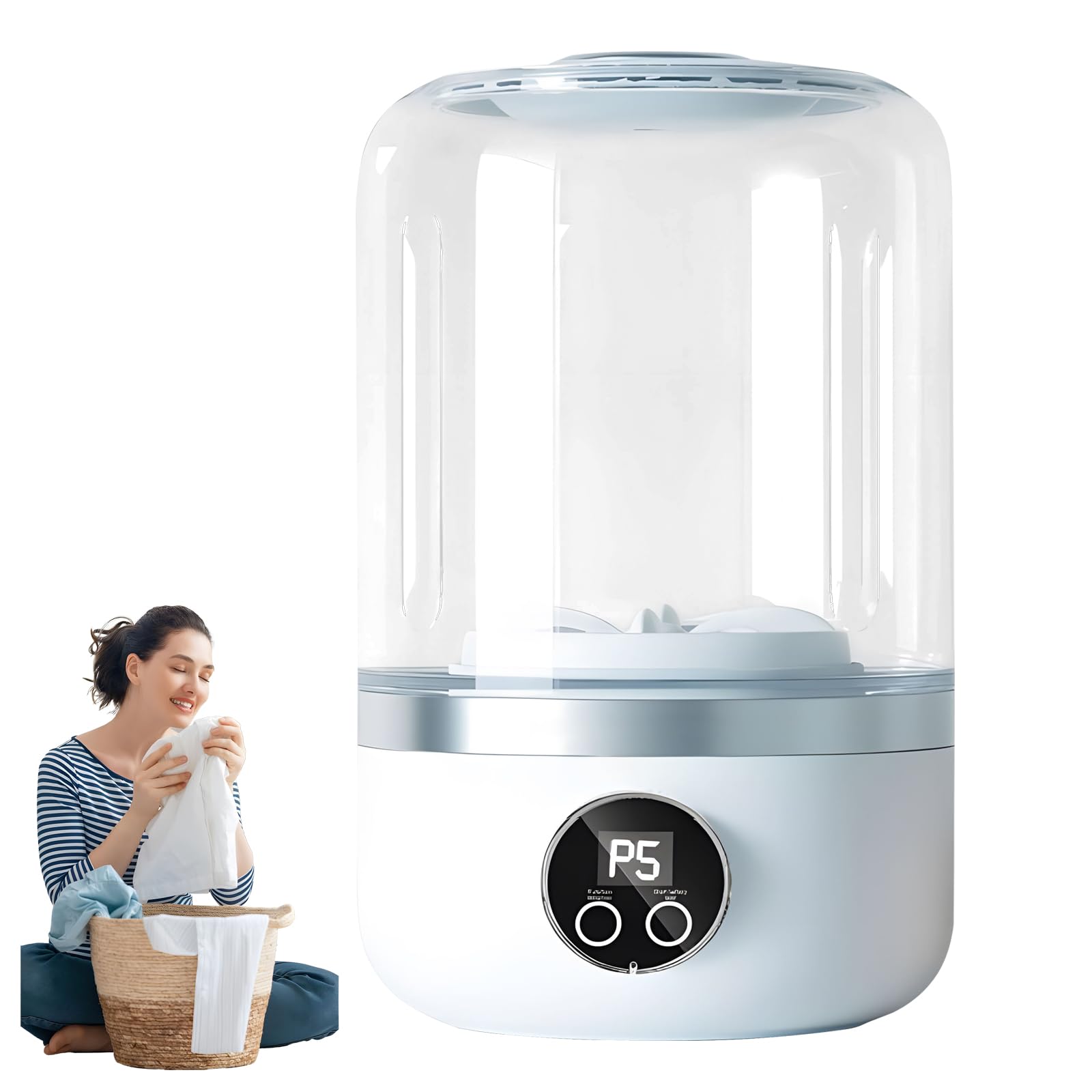 Mini Lavadora Portátil – Para Ropa Interior, Viajes O Espacios Pequeños, Recargable