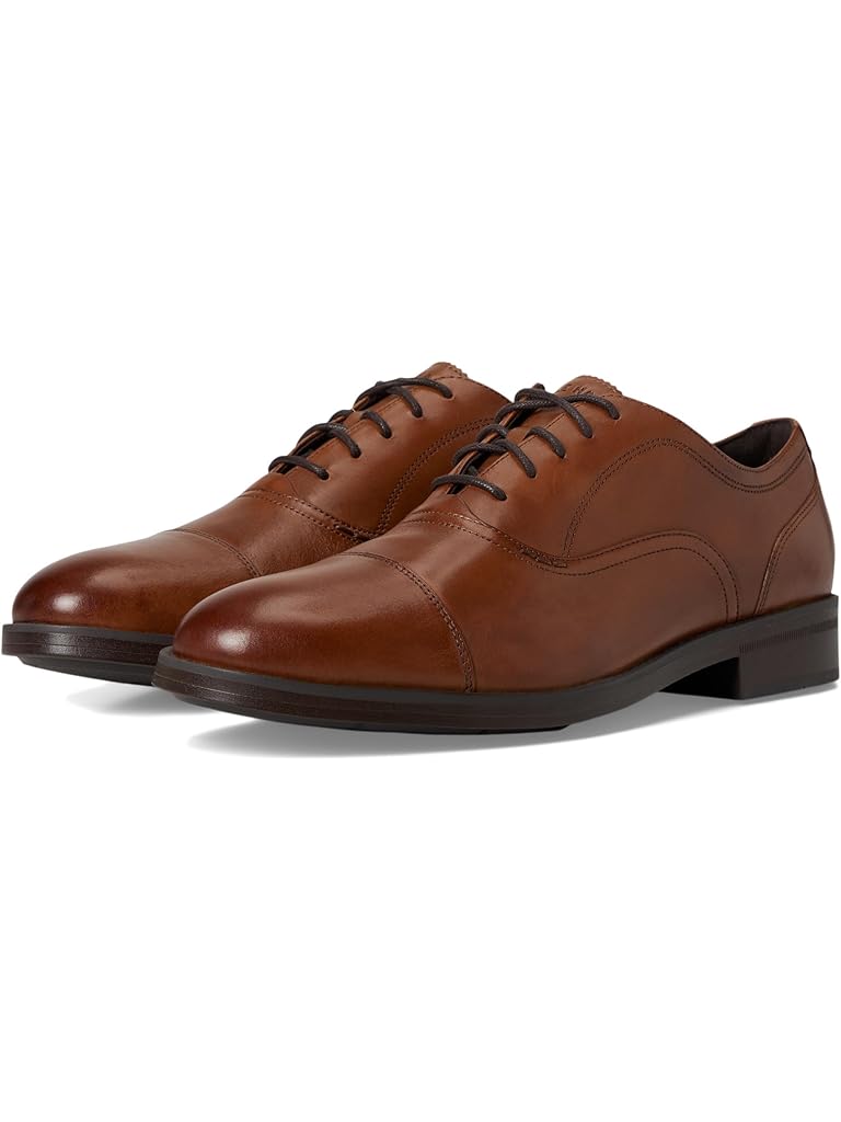 Brown Cole Haan Newmark Grand Cap Toe Oxfords