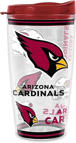 Miniatura 86 de Rico Industries NFL - Vaso de fútbol americano de doble pared, 16 onzas, tapa W