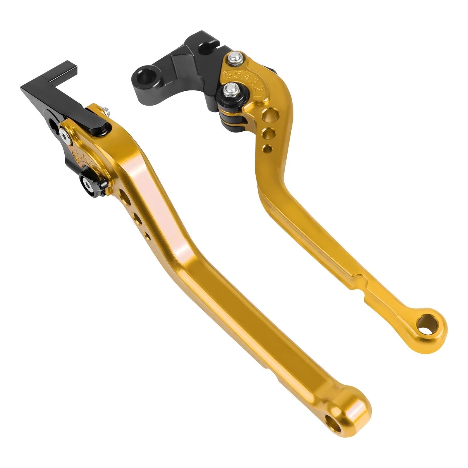Ewfghdfj Gold Motorcycle Accessories Cnc Long Adjustable Brake Clutch Levers For Honda Crf250l Crf300l Crf125f Crf250f 2022 2023 Crf 250 300 L(Gold)