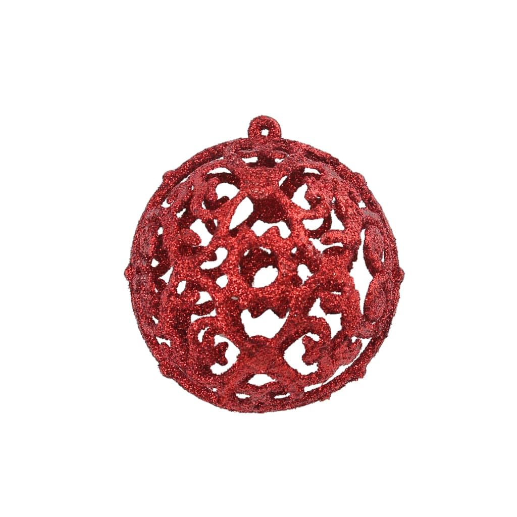 SePkus Weihnachtsbaum-Hängekugeln, 100-teiliges Weihnachtskugel-Set, 3/4/6 cm, rotes Weihnachtsbaumschmuck-Set oder Weihnachtsbaum, Zuhause, Haus, Bar, Party