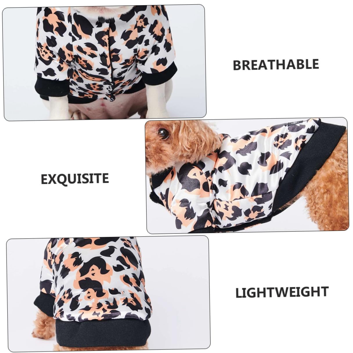 VICASKY Cappotto Caldo per Cani da Compagnia in Cotone Imbottito Stampa Leopardata 2XL, Gilet Invernale Morbido e Confortevole per Cuccioli, Abbigliamento per Animali Domestici Autunnale
