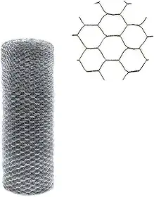 Tela metálica para galinheiro fio 23 BWG x 1,5 m rolo com 50 metros - Morlan