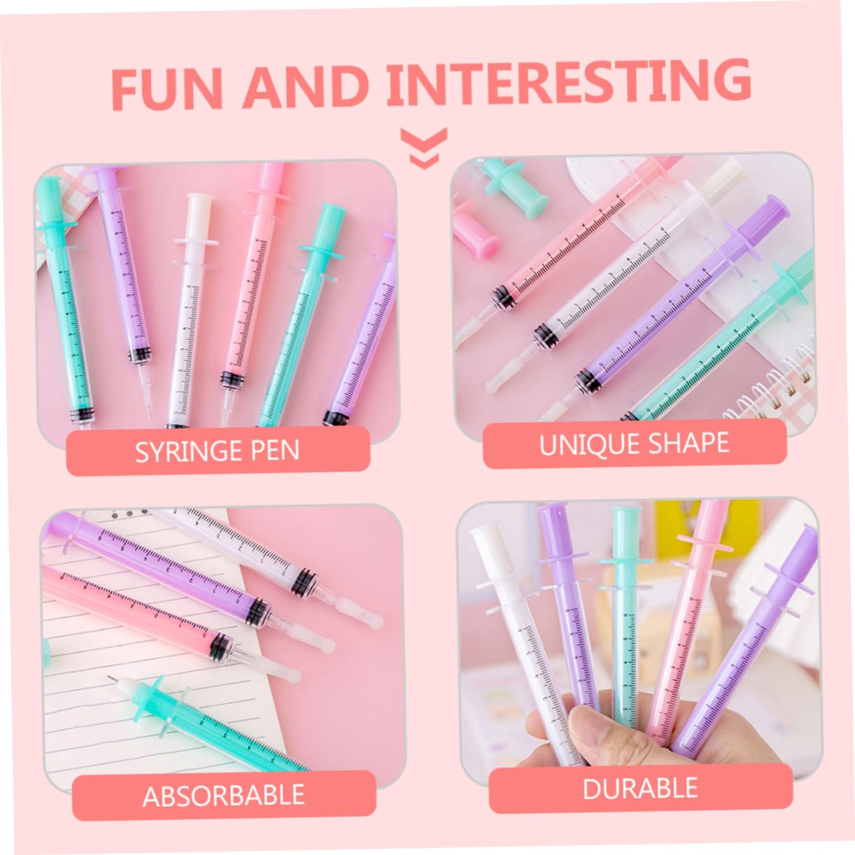 Uonlytech 2 Set Penne Gel Colorate Scrittura E Confortevole Per Scuola E Ufficio Materiale Premium Per E Creazioni 12 Pezzi*2