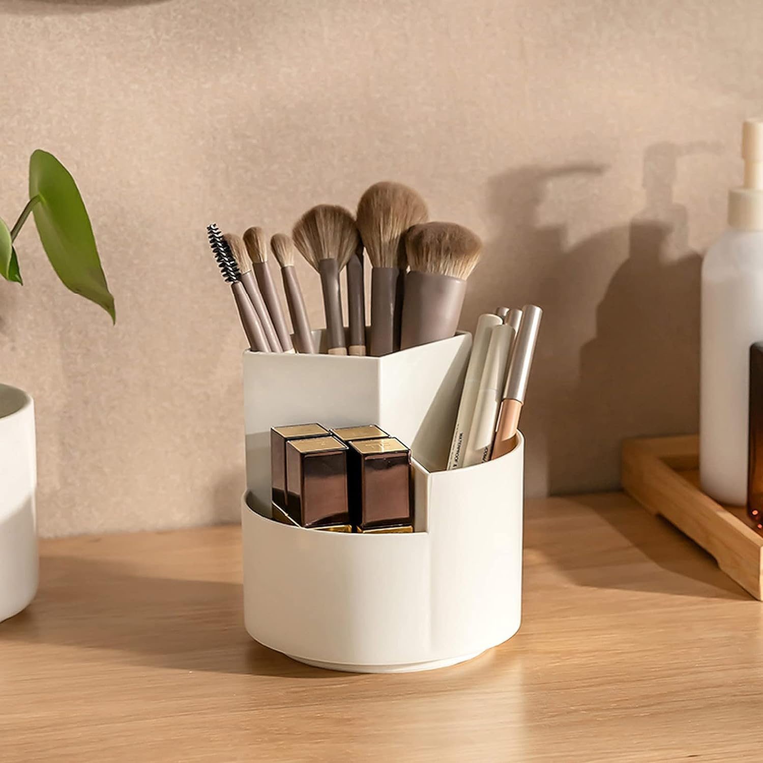 IMPRONOW Makeup Organiser Cosmetic Makeup Lipstick Storage Box Plastic Case Holder Skin Care Products for Dressing Table 3