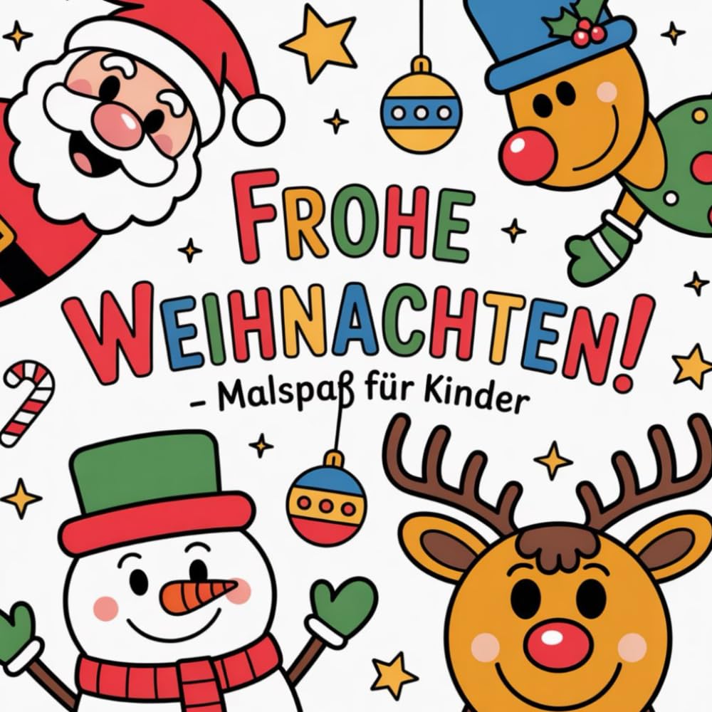 Frohe Weihnachten! - Malspaß für Kinder