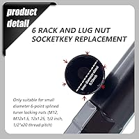 Vista 3 de 1 herramienta de instalación de tuercas de automóvil para llave inglesa, herramienta de repuesto de tornillo de metal antirrobo, accesorios