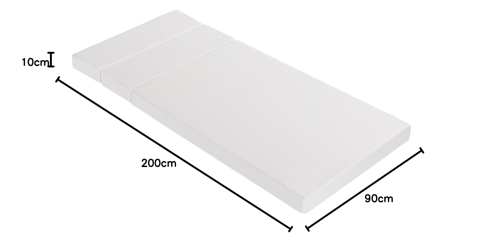 Vente-unique - Matelas 90 x 140|170|200 cm Mousse évolutif ép.10cm - Aquilon de YSMÉE