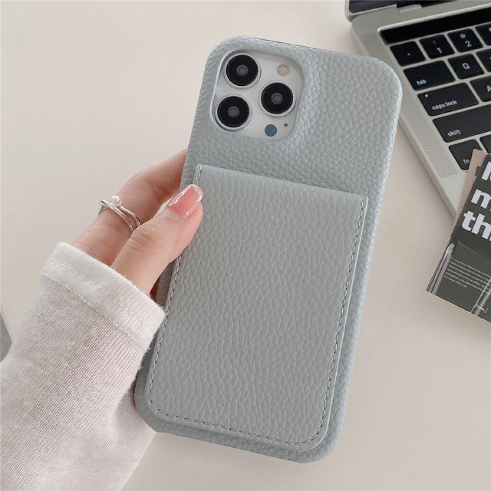 Funda para iPhone 12 Mini ideal para viajar sin cartera gris camel 7