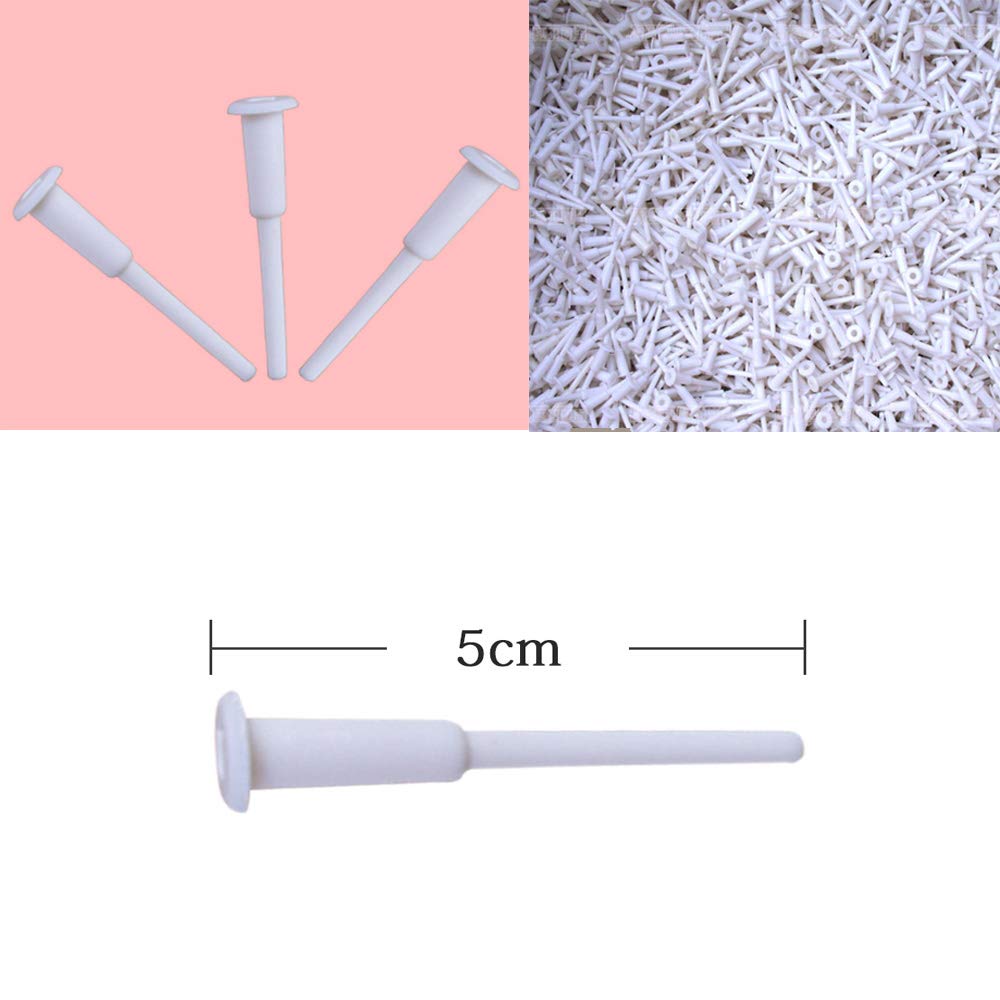 10 Pièces Kit de Remplacement pour Ballon de Yoga Gonflable - Bouchons d'Air pour Balle de Fitness et d'Exercice (Blanc)