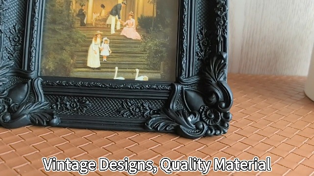 Amazon.com - VINLIFE Vintage Picture Frames 4x4 Black Gothic