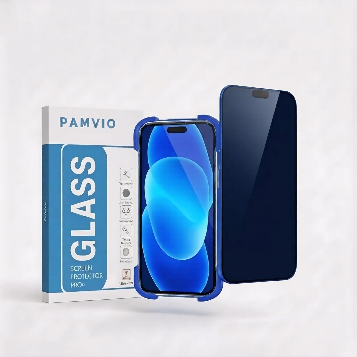 Privacy Tempered Glass for iPhone 15 Pro Max | Edge to Edge Full Screen Coverage | Scratch Resistant | Military-Grade Gorilla Privacy Screen Protector |-image-5